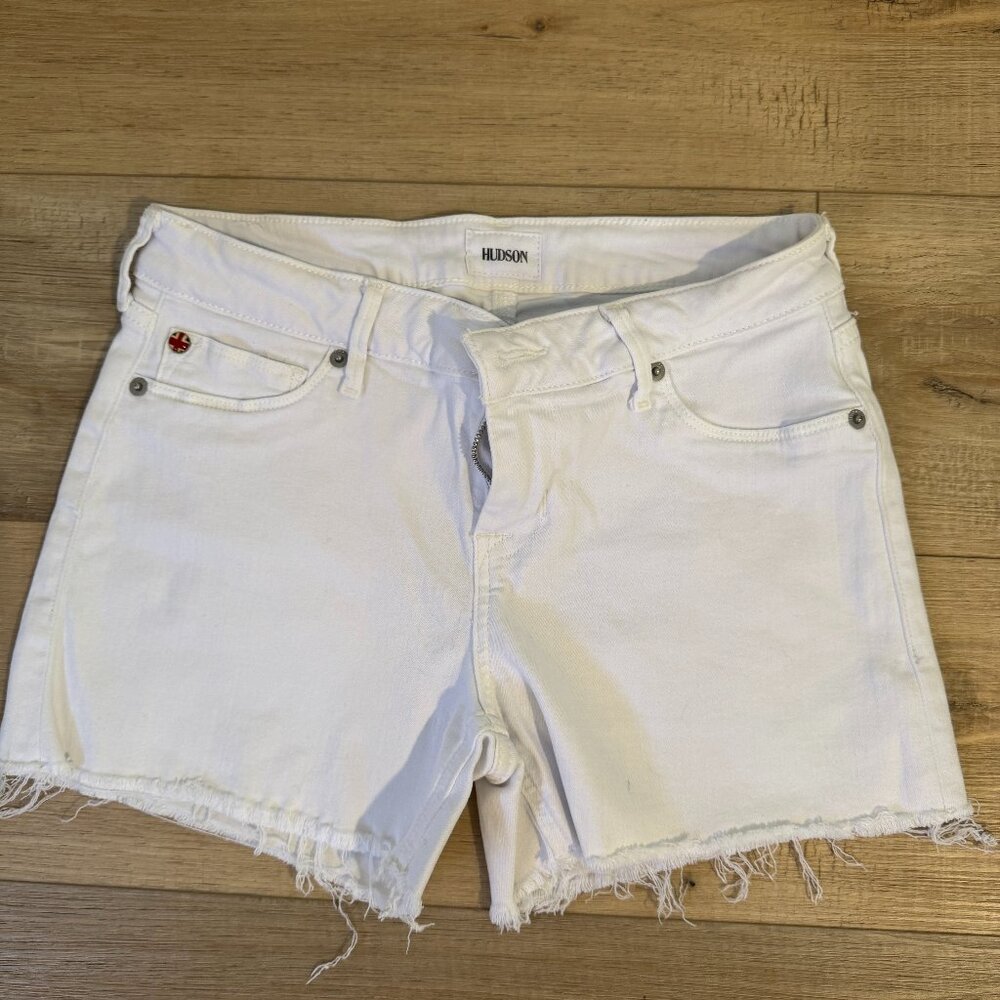 Hudson Amber Frey Hem White Shorts ( Sz 26)